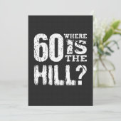 60.丘陵第60おもしろい誕生日A12 カード (スタンド正面)