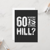 60.丘陵第60おもしろい誕生日A12 カード (正面/裏面インサイチュ)