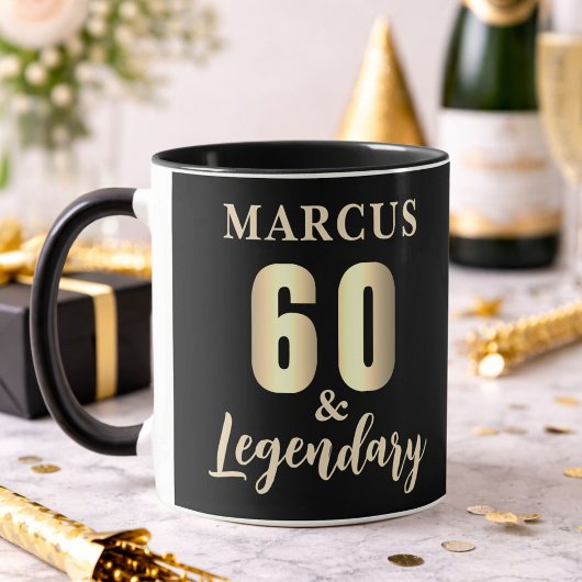 60 & 伝説のゴールド 60歳の誕生日 マグカップ