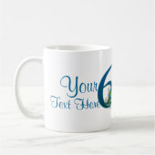 # 60 -第60結婚記念日か第60誕生日 コーヒーマグカップ (左)