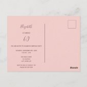 60 &素晴らしいパーティーバラ金ゴールドグリッターの招待 ポストカード (裏面)