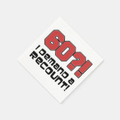 60?誕生日パーティーおもしろいの詳報を求める スタンダードカクテルナプキン (角)