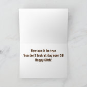 **60?** 59を超える日は見えませんか??誕生日 カード (内部)