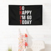 60 60th誕生日バナー/背景 横断幕 (インサイチュ)