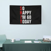 60 60th誕生日バナー/背景 横断幕 (トレードショー)