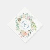 60/75周年記念カントリーバラフローラ スタンダードカクテルナプキン (角)