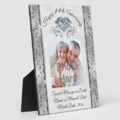 60~75周年記念結婚贈アイディア フォトプラーク (側面)