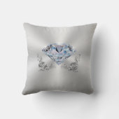 60~75結婚周年記念贈パーソナライズされた与 クッション (裏面)