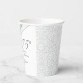 60/75thダイヤモンド結婚の記念日 紙コップ (左)