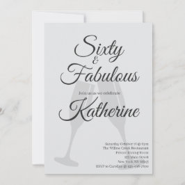 60 and Fabulous | 60th Birthday Party  招待状