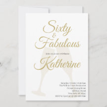 60 and Fabulous 60th Birthday Party White Gold