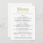 60 and Fabulous Birthday White Gold  メニュー (正面/裏面)