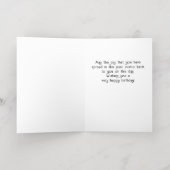 60 and Fabulous Gold Glitter Photo 60th Birthday 箔グリーティングカード (内側レイダウン)