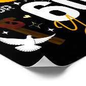 60 Birthday Blessed By God For 60 Years Old 60th B ポスター (角)