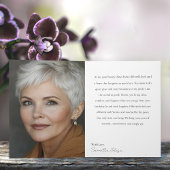 60 & Fabulous Orchid Photo Birthday Greeting Card カード