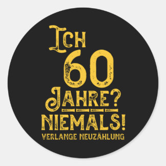 60 Geburtstag 60 Jahre Alt Baujahr Jahrgang 1960 G ラウンドシール