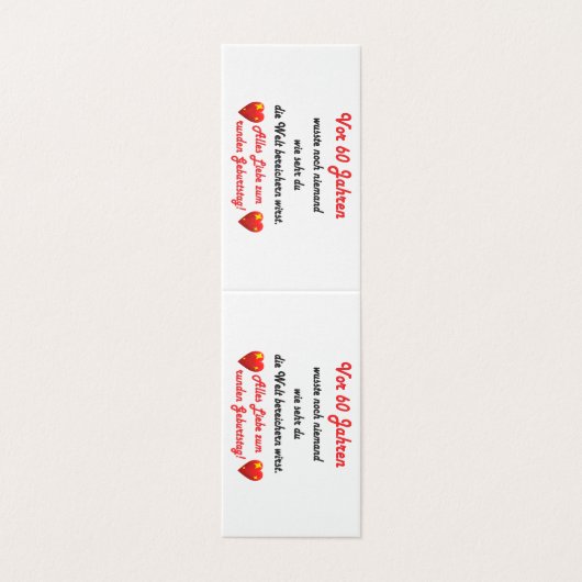 60. Geburtstag Spruch und Gratulation (外部フラット)