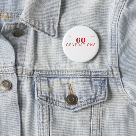60 Generations of Grit & Grace Button 缶バッジ (インサイチュ)