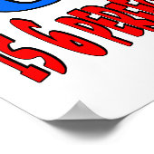 60 is 6 perfect 10s (BLUE) ポスター (角)