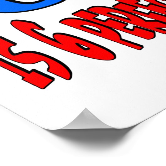 60 is 6 perfect 10s (BLUE) ポスター (角)