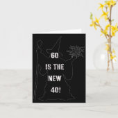 60 Is The New 40  カード (黄色い花)