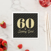 60 & Looking Good誕生日 スタンダードカクテルナプキン (インサイチュ)