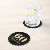 60 & Looking Good誕生日 ペーパーコースター (インサイチュ)