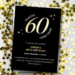 60 Making Good 60th誕生日金ゴールド 箔招待状<br><div class="desc">60祝年60誕生日ゴールドフォイル招待状60周年を迎えるスタイルで60歳を迎える節目！この招エレガント待は、あなたの特別な日に洗練されたtouchを追加するように設計されている。招待状は素晴らし金ゴールドフォイルのアクセントを特徴とし、黒い背景に対してきらめくと輝きお洒落を持つ。金ゴールド箔とブラックの組み合わせは、確実に声明を作る印象的なコントラストを作成する。金ゴールドフォイルに「Making 60 Look Good」文字がエレガントに表示され、招待状に華やかなtouchが加わる。60誕生日ゴールドフォイル招待状の利点の一つは、その汎用性である。あなたはディナーフォーマルパーティー、友達や家族との集カジュアル会、またはテーマお祝いを計画したかどうか、この招待はあらゆるタイプのイベントに適している。男性にも女性にも適しており、60歳の誕生日のバッシュには多用途の選択肢となっている。私たちの招待状はパーソナライズするための簡単であり、あなた自身のイベントにカスタム文字と詳細を作るためにユニークあなた自身を追加することができる。ホイル高品質プリントと詳細に注意を払えば、あなたの招待状が見てプロフェッショナルすることを信頼でき素晴らしる。カスタマイズ詳細を変更するクリックには「パーソナライズ」。Shakti後を追 Studio on ZazzleとPinterestより多くのデザイン!</div>