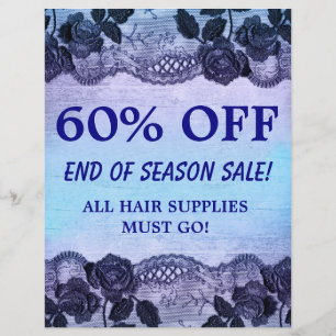 60 OFF販売フライヤーヘアサロンディバインアジサイ チラシ