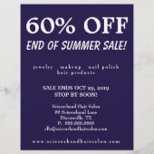 60 OFF販売フライヤーヘアサロンディバインアジサイ チラシ (裏面)