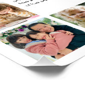 60 Reasons We Love You Photo Collage Keepsake Gift ポスター (コーナー)
