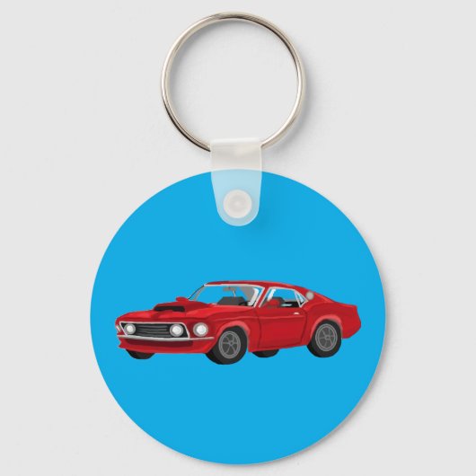 60´s muscle car キーホルダー (正面)