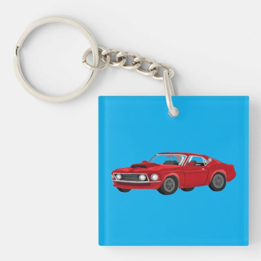 60´s muscle car キーホルダー (正面)