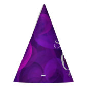 60 & Sassyパープルエレガント誕生日 パーティーハット (左)