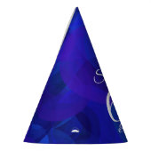 60 & Sassyブルーエレガント王室の誕生日 パーティーハット (左)