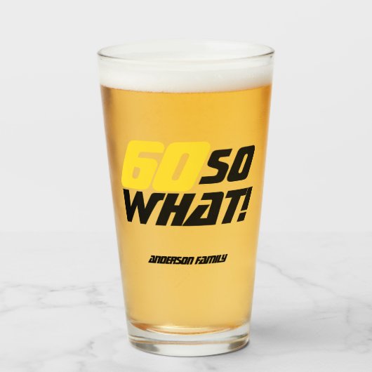 60 Soどのおもしろい引用文60番目の誕生日 タンブラーグラス (ドリンク正面)