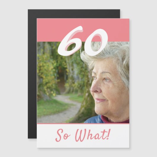 60 So 60感動的番目の誕生日・マグネット・カード (正面/裏面)