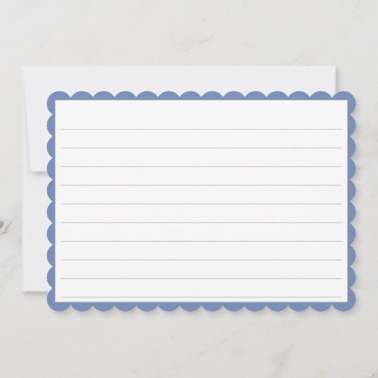 60 "Thank you!" Blue/White Number Pattern サンキューカード (裏面)