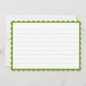 60 "Thank you!" Green/White Number Pattern サンキューカード (裏面)