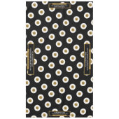 60"X104"トレードショーテーブルクロスのロゴ金ゴールドとブラック テーブルクロス (正面)