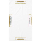 60"x104"トレードショーテーブルクロス金ゴールドブラック テーブルクロス (正面)