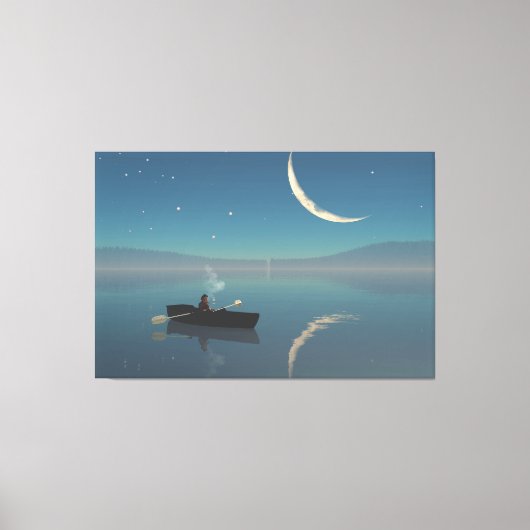 60"x40"のキャンバスアート "平和な" イメージ キャンバスプリント (正面)