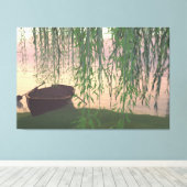 60"x40" キャンバスアート "柳の下" イメージ (インサイチュ (ウッドフロア))