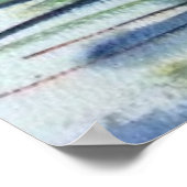 60"x40"赤いホットランチシカゴの水の色 ポスター (角)