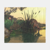 60"x50"フリースブランケットw' At Water's Edgeイメージ フリースブランケット (正面(横))