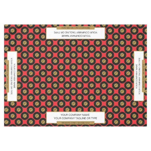 60"x84"トレードショーテーブルクロス金ゴールドホワイト テーブルクロス (正面(横))