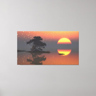 60" x 40" キャンバスアート "日の出" イメージ