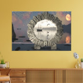 60" x 40" Canvas Art w' "Portal in Time" image キャンバスプリント (インサイチュ (リビング))
