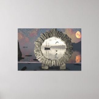 60" x 40" Canvas Art w' "Portal in Time" image キャンバスプリント