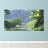 60" x 40" Canvas Art with "Babbling Brook" image キャンバスプリント (インサイチュ (ウッドフロア))